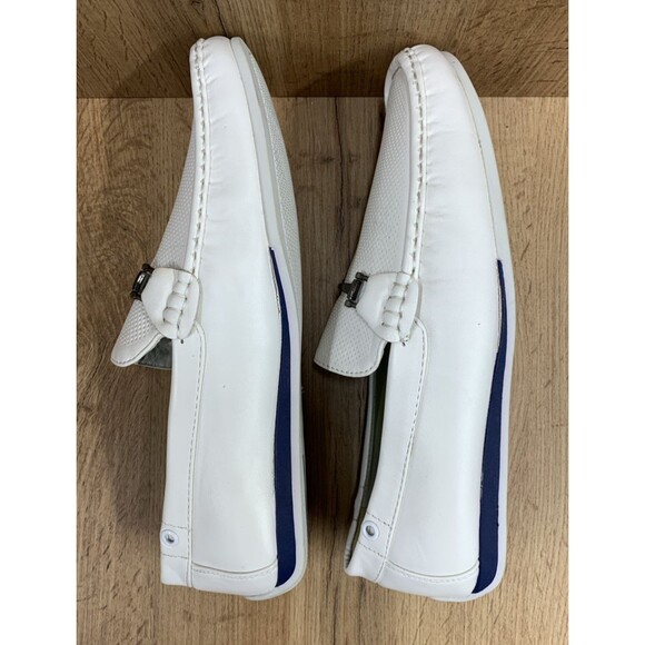 Franco Vanucci Mens Jeremy Loafers Slip On Shoes Faux Leather White Size 8.5 - Picture 11 of 16
